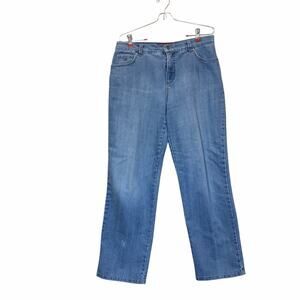 Gloria Vanderbilt Jeans Straight Leg Women’s 10 Short Classic Mid Rise Blue
